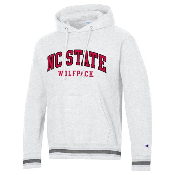 Silver Heather Reverse Weave Hood - NC State Wolfpack | Wolfpack ...